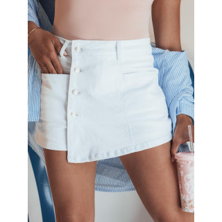 Fehér női szoknya-rövidnadrág