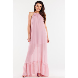 Hosszú rózsaszin laza ruha