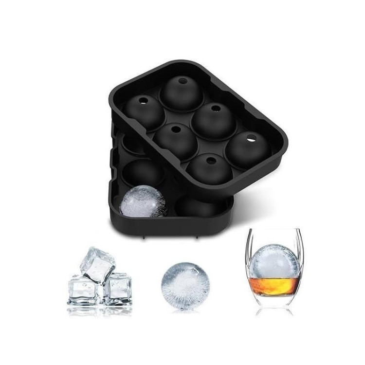 Szilikon jégkocka formák - 6 nagy golyó