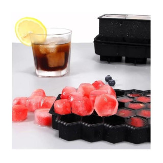 Szilikon jégkocka forma - 37 nyolcszögletű kocka