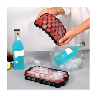 Szilikon jégkocka forma - 37 nyolcszögletű kocka