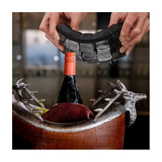 Fekete szilikon jégkocka forma - 15 kocka