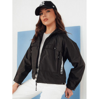 Fekete női átmeneti kabát