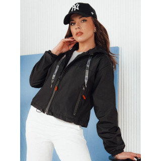 Női átmeneti kabát fekete színben