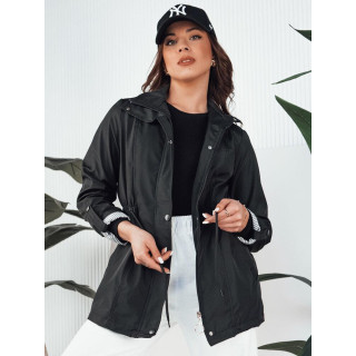 Fekete női parka tavaszra