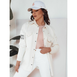 Női tavaszi kabát világos bézs színben