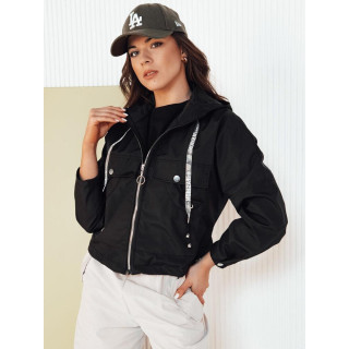 Női fekete átmeneti kabát