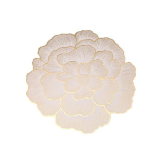 Kerek arany virág alakú asztali szőnyeg