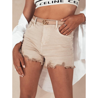 Női bézs kopott rövidnadrág