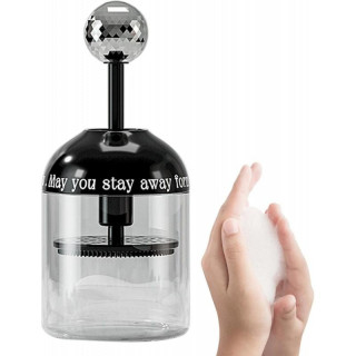 Fekete elegáns konténer habzó kozmetikumokhoz