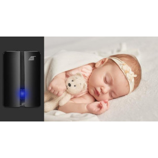 Fekete vízálló vezeték nélküli csengő