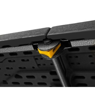 Kerti összecsukható asztal 180 cm fekete színben