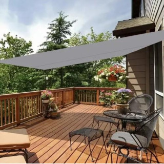 Szürke vízálló árnyékvitorla - 3x2 m