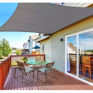 Szürke vízálló árnyékvitorla - 4x3 m