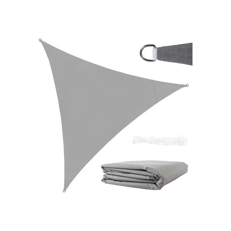 Vízálló szürke árnyalatú vitorla - 3x3x3 m