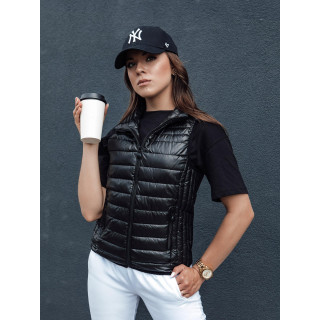 Fekete rövid női mellény