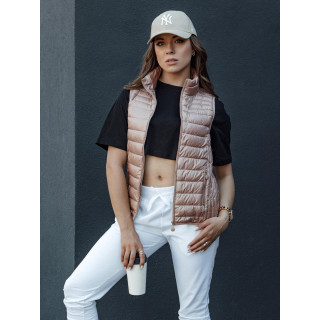 Rózsaszín rövid női mellény