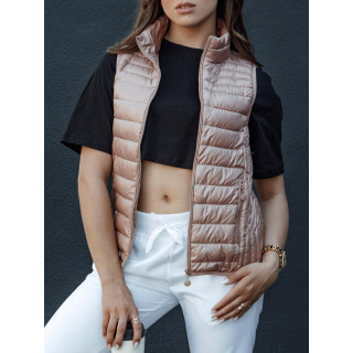 Rózsaszín rövid női mellény