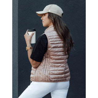 Rózsaszín rövid női mellény