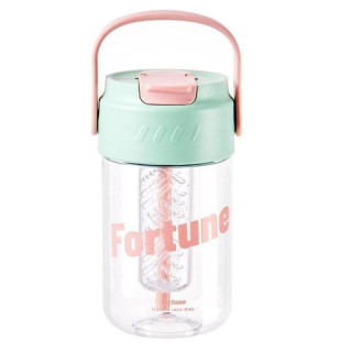 Vizes palack kosárral és szívószállal 600 ml