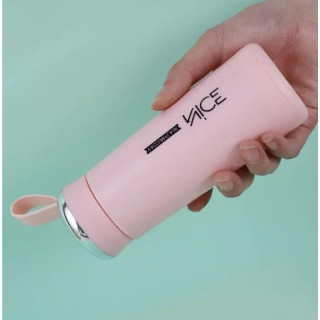 Rózsaszín NICE kulacs fogantyúval - 400 ml