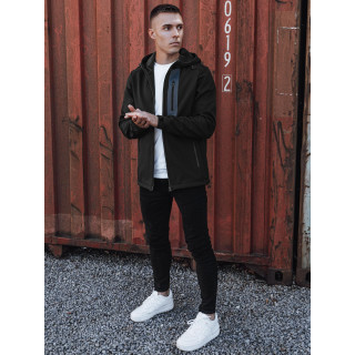 Fekete férfi softshell kabát