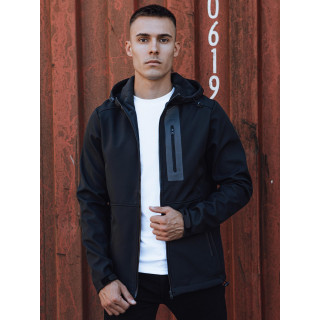 Férfi softshell kabát sötétkék színben