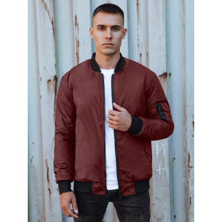 Őszi férfi kabát bordó színben