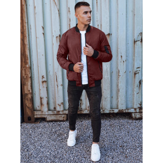 Őszi férfi kabát bordó színben