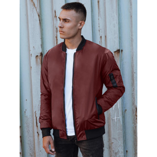 Őszi férfi kabát bordó színben