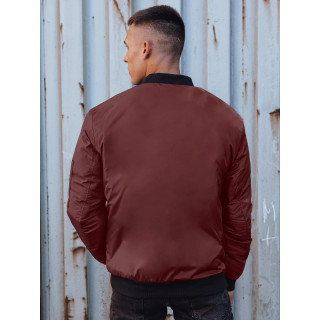 Őszi férfi kabát bordó színben