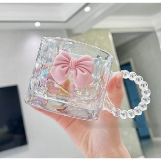 Üvegpohár fogantyúval és masnival - 260 ml