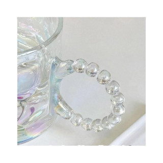 Üvegpohár fogantyúval és masnival - 260 ml