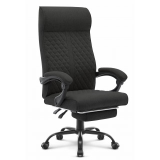 Fekete szövet irodai szék HELLS Chair HC-1030