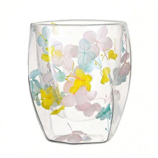 Termosz bögre színes hortenziákkal - 350 ml