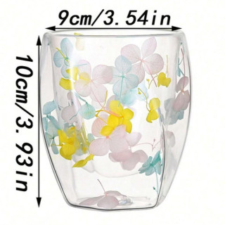 Termosz bögre színes hortenziákkal - 350 ml