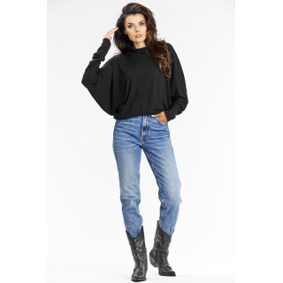 Női szürke garbós pulóver