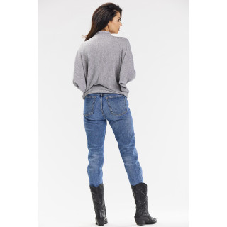 Női szürke garbós pulóver