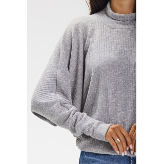 Női szürke garbós pulóver