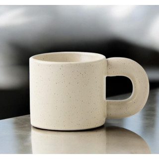 Pöttyös kerámia bögre fogantyúval - 300 ml