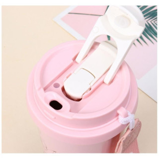 Termosz bögre kifolyóval - 550 ml krémszínű