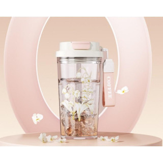 Pohár szívószállal és szájrésszel - 550 ml