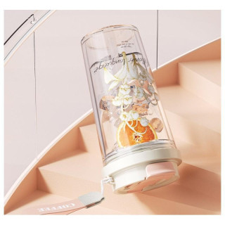 Pohár szívószállal és szájrésszel - 550 ml