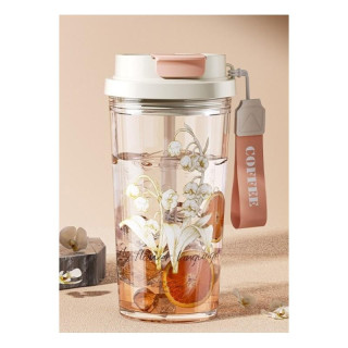 Pohár szívószállal és szájrésszel - 550 ml