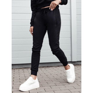 Fekete női melegítőnadrág UY2303 nyakkendővel