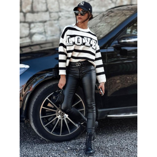 Fekete viaszos női nadrág UY2194