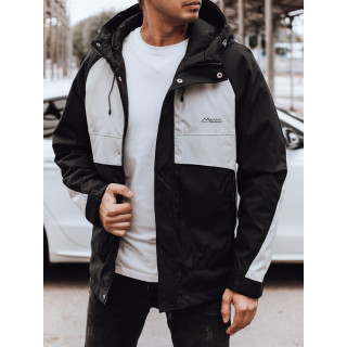 Férfi átmeneti kabát fekete és szürke színben TX4916