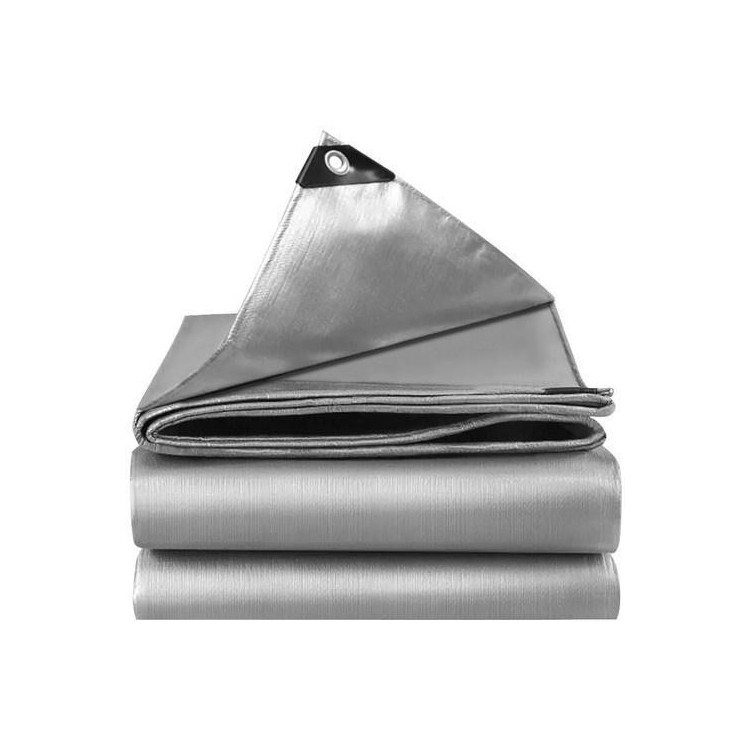 Tömör ezüst ponyva 3x4 m