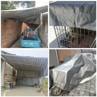 Tömör ezüst ponyva 3x4 m