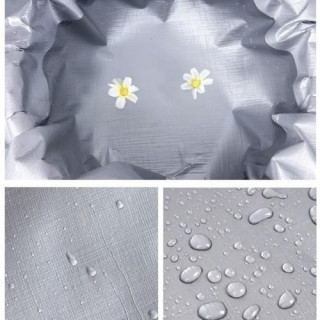 Tömör ezüst ponyva 3x4 m